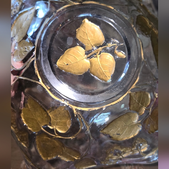 Antique goofus glass bowl with strawberries by Northwood Glass Company - Picture 2 of 6